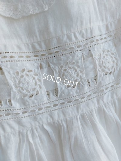 画像2: アンティークレースベビードレス