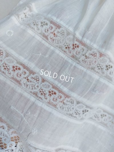 画像9: アンティークレースベビードレス