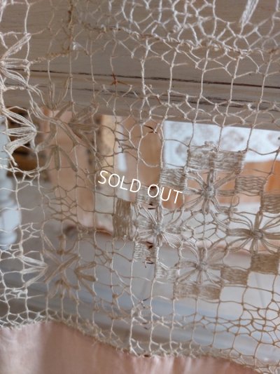 画像19: アンティークサテンシルクレースベッドスプレッド