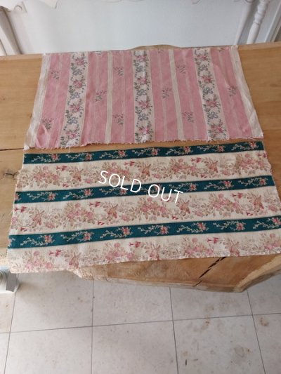 画像2: フレンチアンティークファブリック端切れセット