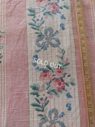 画像14: アンティークローズガーランド柄ファブリック
