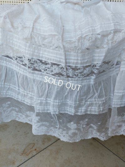 画像4: アンティークレースペチコート