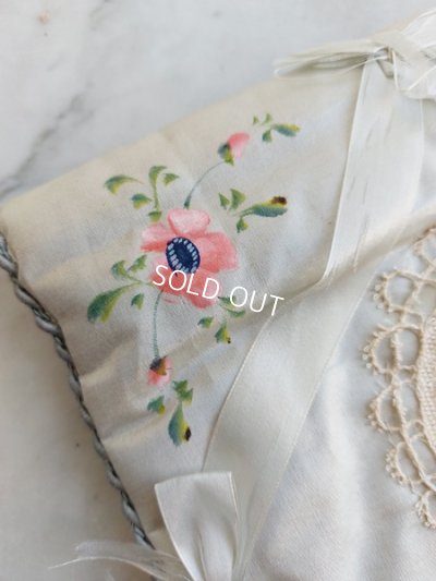 画像7: アンティークシルクハンキーケース