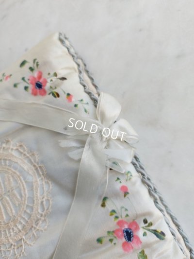 画像19: アンティークシルクハンキーケース