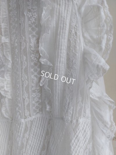 画像2: アンティークレース洗礼ベビードレス