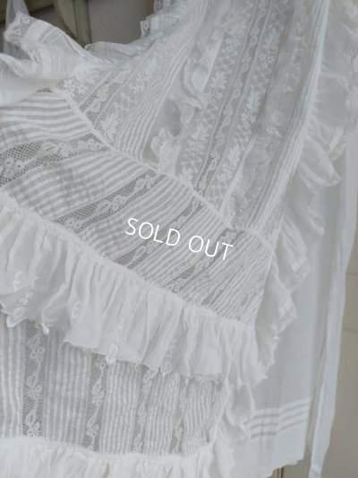 画像3: アンティークレース洗礼ベビードレス