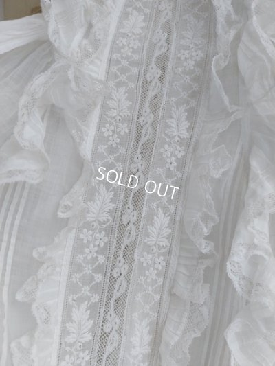 画像11: アンティークレース洗礼ベビードレス