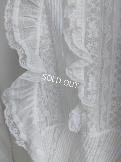 画像13: アンティークレース洗礼ベビードレス