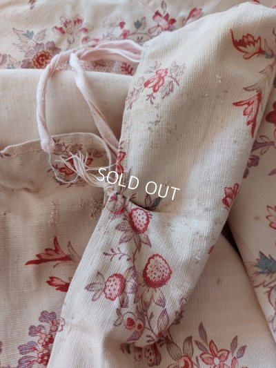 画像15: アンティーク花柄フレンチカーテン