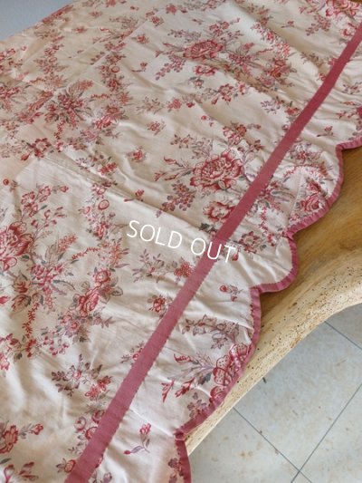 画像7: アンティーク花柄フレンチカーテン