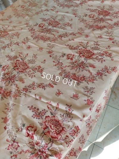 画像4: アンティーク花柄フレンチカーテン