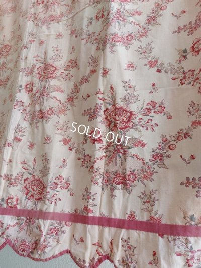 画像24: アンティーク花柄フレンチカーテン