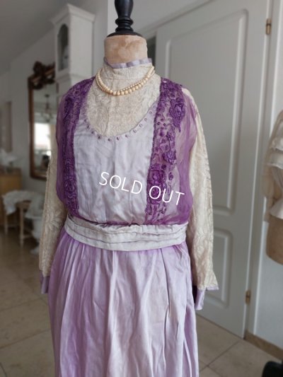 画像13: エドワ―ディアン期イブニングドレス