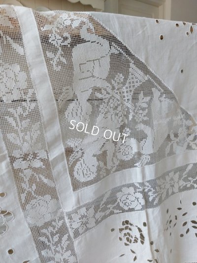 画像12: アンティークエンジェルレースベッドスプレッド