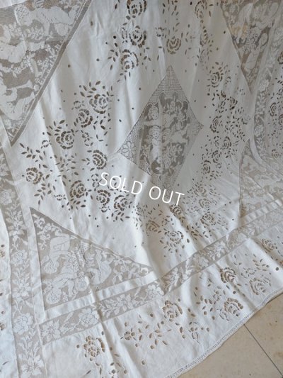 画像14: アンティークエンジェルレースベッドスプレッド