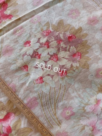 画像9: アンティークフレンチ花柄ファブリック
