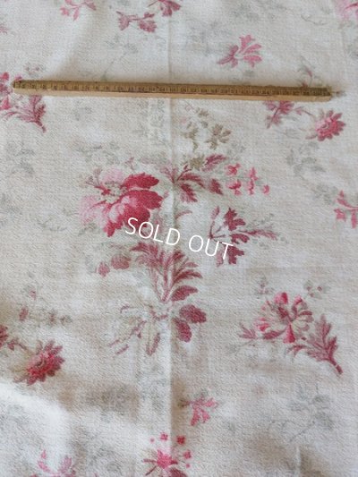 画像6: アンティークフレンチ花柄ファブリック