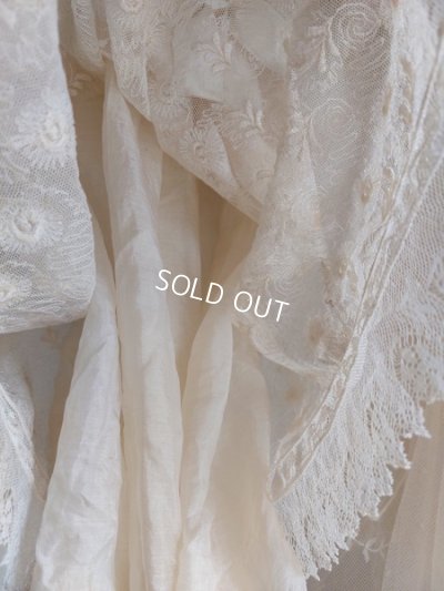 画像10: アンティーク総レースベビードレス