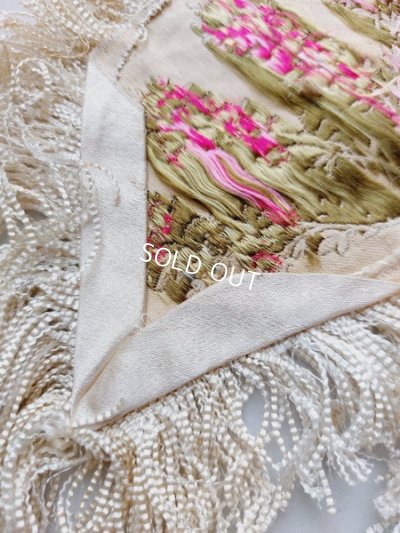 画像9: アンティーク花柄刺繍付け襟