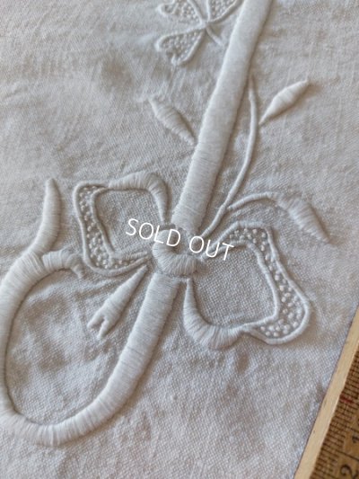 画像5: アンティークモノグラムリネンシーツ