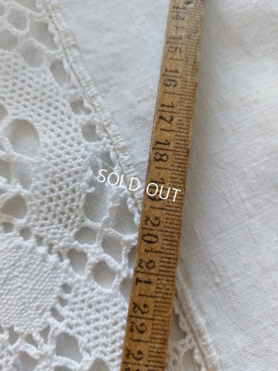 画像15: アンティークモノグラムリネンシーツ