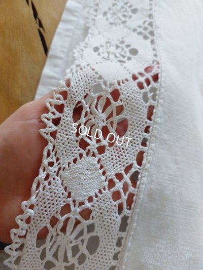 画像9: アンティークモノグラムリネンシーツ