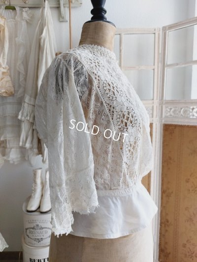 画像2: アンティークレースボディス