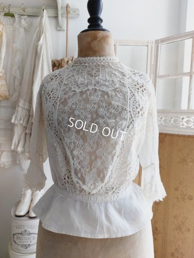 画像10: アンティークレースボディス