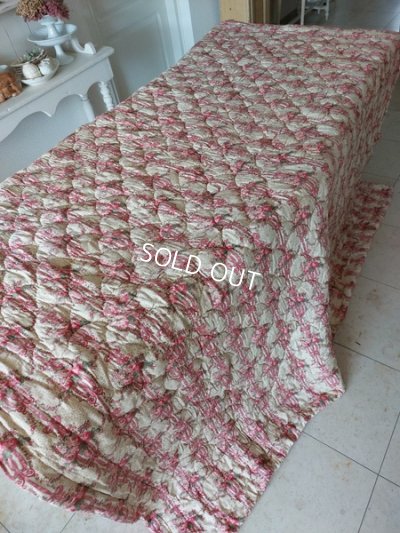 画像2: アンティークローズ柄キルト