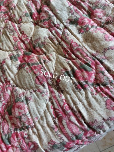 画像14: アンティークローズ柄キルト