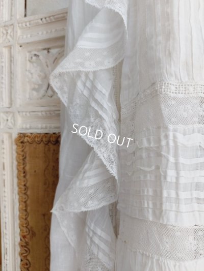 画像6: アンティークレース洗礼ベビードレス