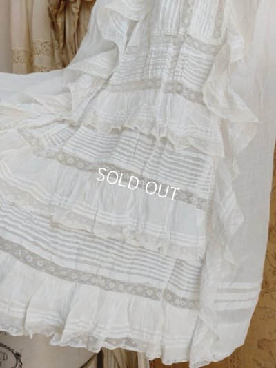 画像7: アンティークレース洗礼ベビードレス