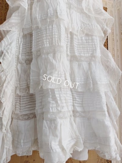 画像4: アンティークレース洗礼ベビードレス