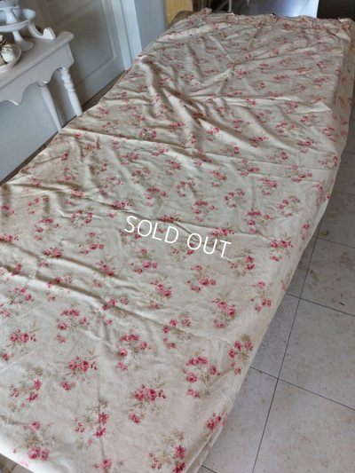 画像14: アンティークローズ柄フレンチカーテン(245×115)