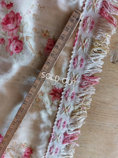 画像13: アンティークローズ柄フレンチカーテン(245×115)