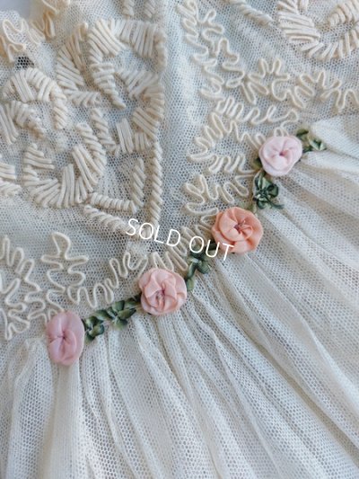 画像2: アンティークロココ装飾ベビードレス