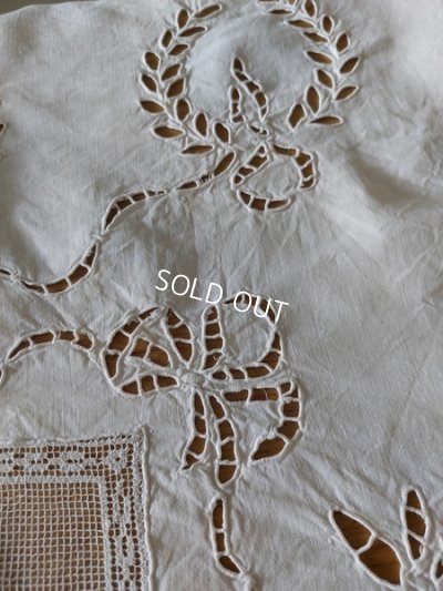 画像7: アンティークエンジェルフィレレースクロス