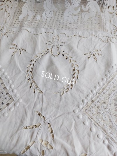 画像16: アンティークエンジェルフィレレースクロス