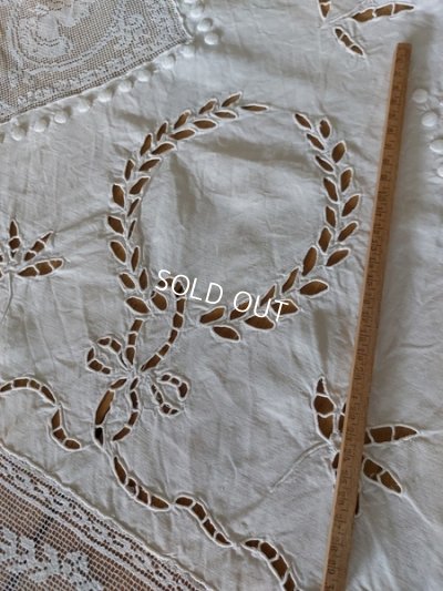 画像12: アンティークエンジェルフィレレースクロス