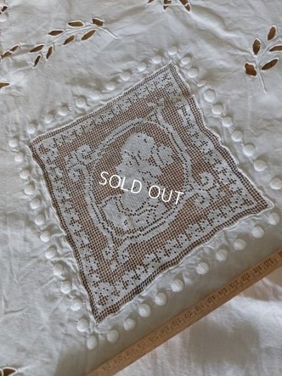 画像13: アンティークエンジェルフィレレースクロス