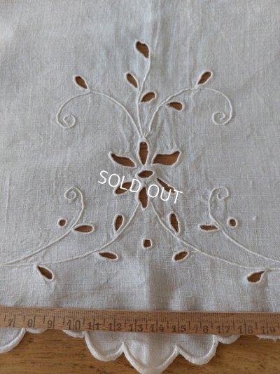 画像7: アンティーク花かご柄リネンカーテン