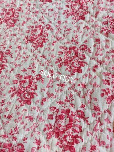 画像7: アンティークローズ柄フレンチキルト