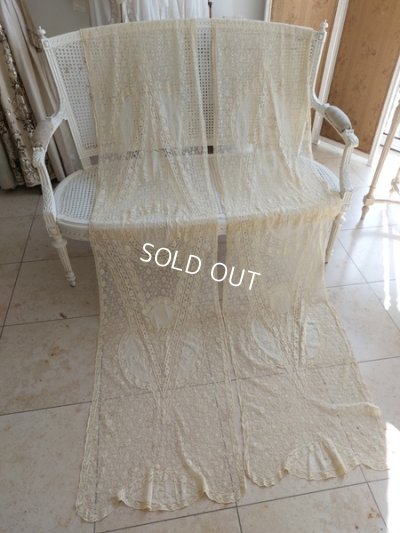 画像2: アンティークノルマンディレースカーテン