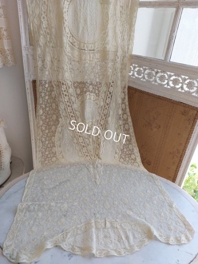 画像3: アンティークノルマンディレースカーテン