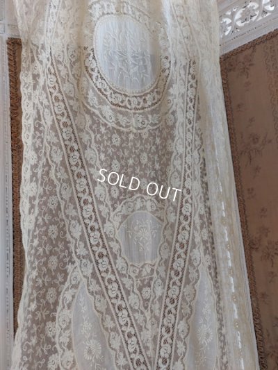 画像6: アンティークノルマンディレースカーテン