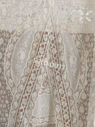 画像8: アンティークノルマンディレースカーテン