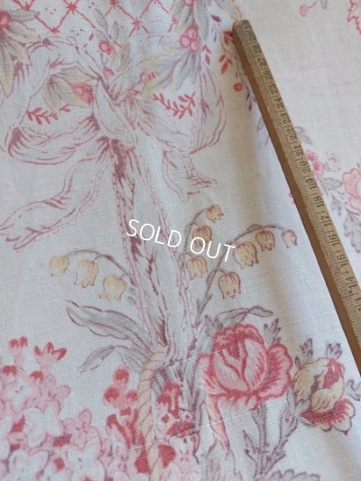 画像11: アンティーク花かご柄カーテン