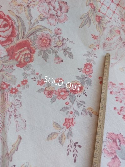 画像5: アンティーク花かご柄カーテン