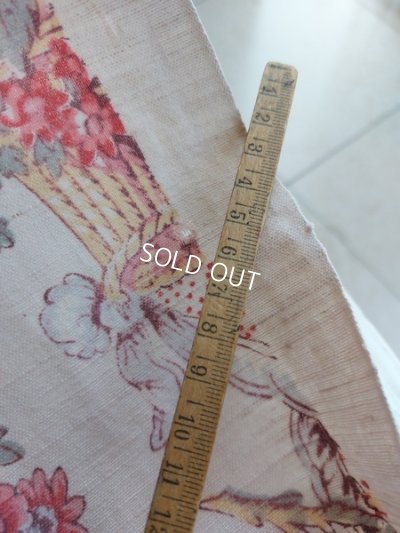 画像14: アンティーク花かご柄カーテン