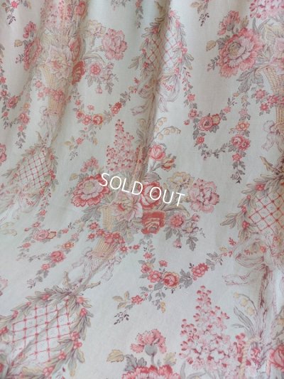 画像7: アンティーク花かご柄カーテン